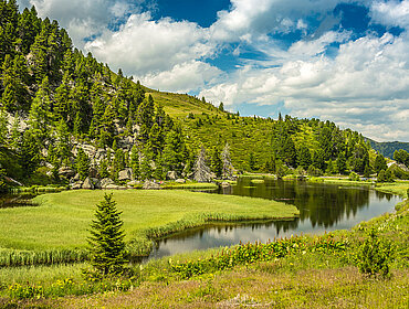 Sommerlandschaft Windebensee in Kärnten, Nockalmstrasse