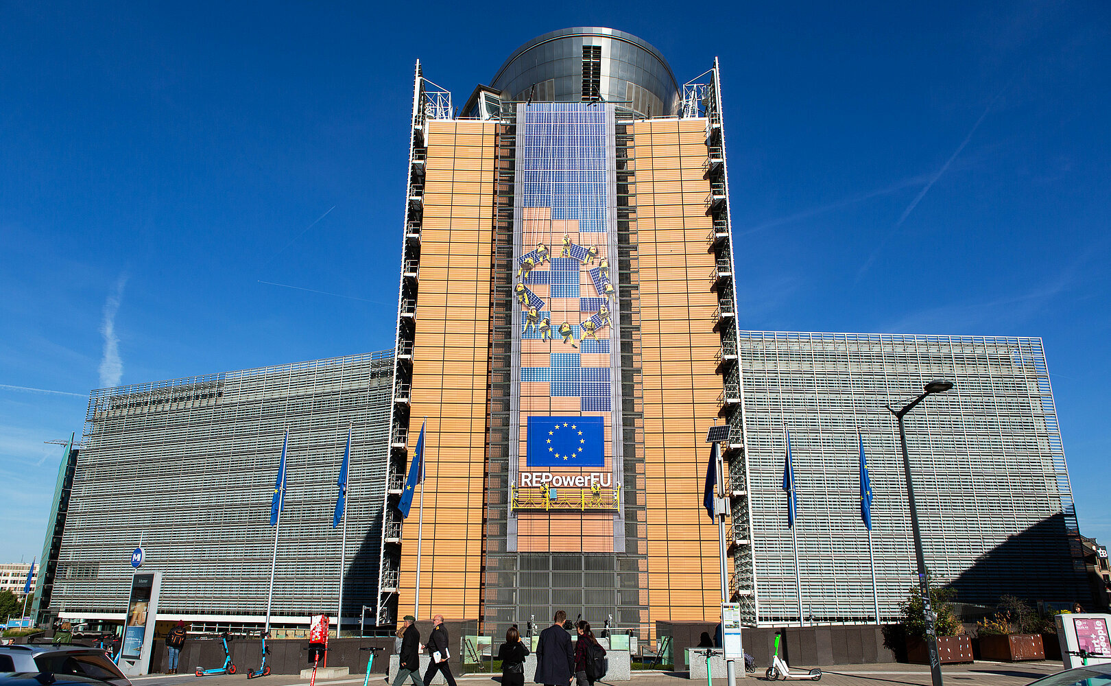 Gebäude des Hauptsitzes der Europäischen Kommission in Brüssel
