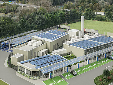 So soll das Wasserstoffzentrum in Kufstein aussehen.