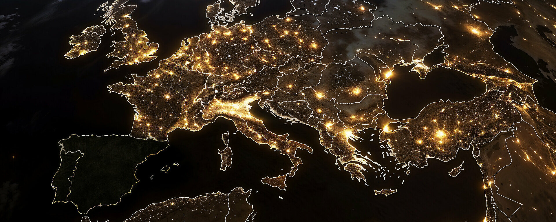 Europa in der Nacht
