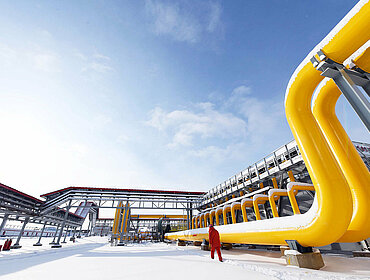 Gasleitungen China-Russland, China's Heilongjiang Province, Nov. 19, 2019.